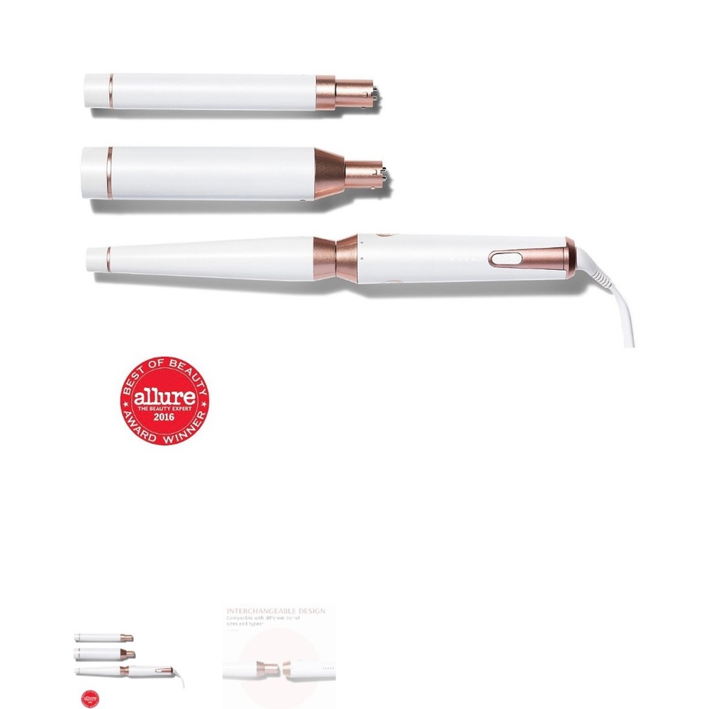 White and Rose Gold Hair Styling Tool Set